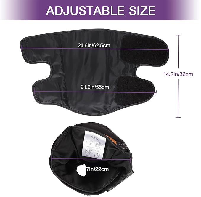 QUINEAR Rechargeable Leg Massager for Circulation and Pain Relief, Cordless Air Leg Compression System, Calf Massager Gift for Mom Dad Women Men (FSA or HSA Eligible)