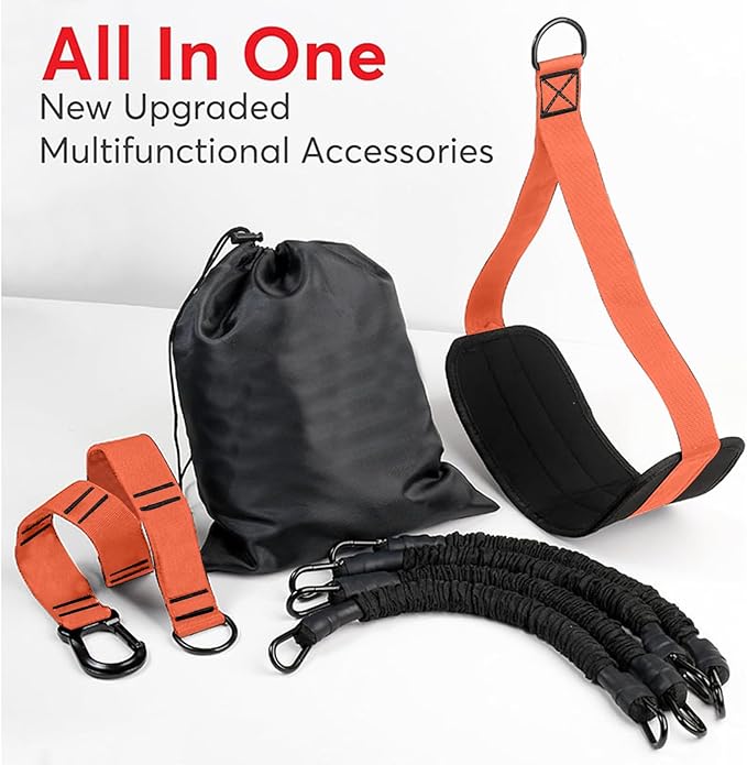 Pull Up Assistance Bands 260lbs – Heavy Resistance Bands for Pull Ups with Feet Rest, Height Adjustable Pull Up Bar Bands, Strength Training Workout Equipment