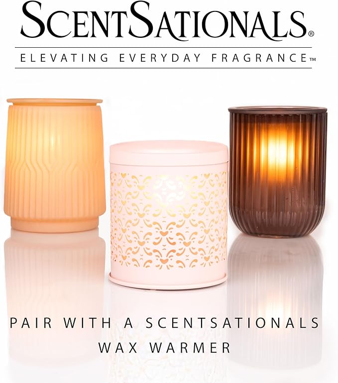 Scentsationals Wax Melts Serene Horizons 4 Pack – Long-Lasting, Strong-Scented Wax Cubes for Warmers, Includes Kyoto Spa, Tropical Escape, Mediterranean Grove, and Desert Rose, 10oz (24 Cubes)