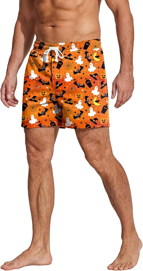 Deyeek 5.5 Inch Mens Pajama Shorts Sleep Cotton Lounge PJ Lightweight Elastic Waist Drawstring Nightwear Bottom with Pockets