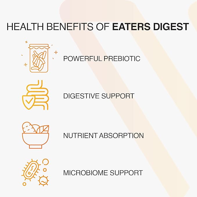 Vatellia Life New from Eaters Digest | Prebiotic | Probiotic | Digestive Support | Gut Soothing | Healthy Gut Lining | Max Nutrient Absorption | 120 Capsules (60-Day Supply)