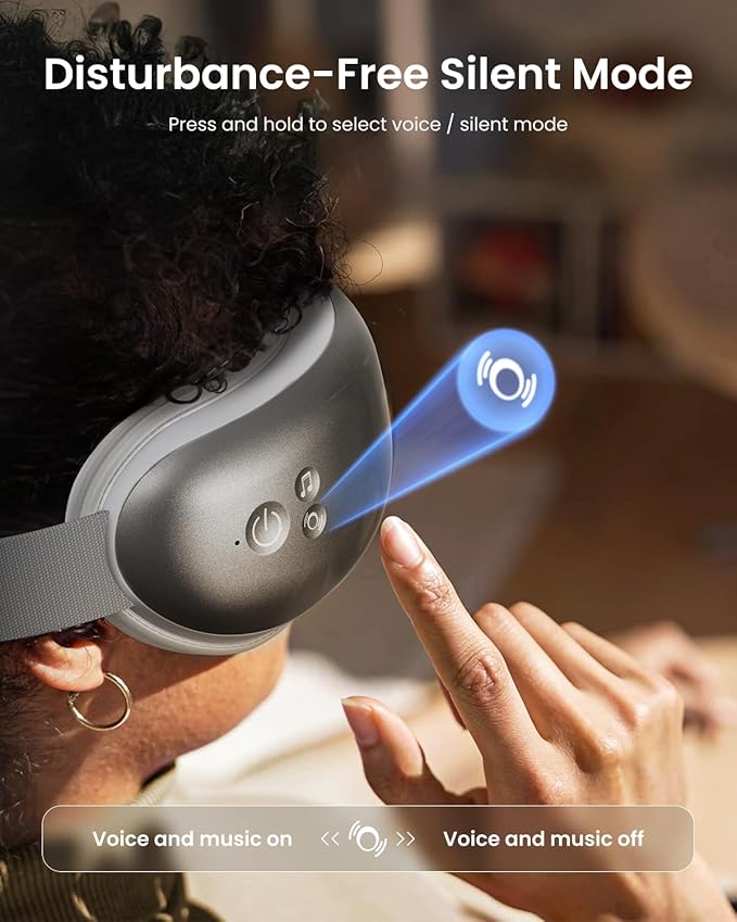 RENPHO Eyeris 1 Eye Massager with Heat, Birthday Gifts Eye Mask for Mom Dad Women Men Her Him, Smart Sleep Mask for Relax, Reduce Strain