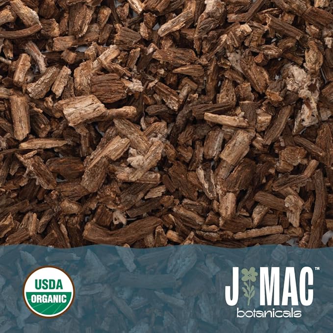 J Mac Botanicals, Organic Burdock Root Tea (16 oz), Certified USDA Organic Burdock Root herb, fresh dried herb from Eastern Europe