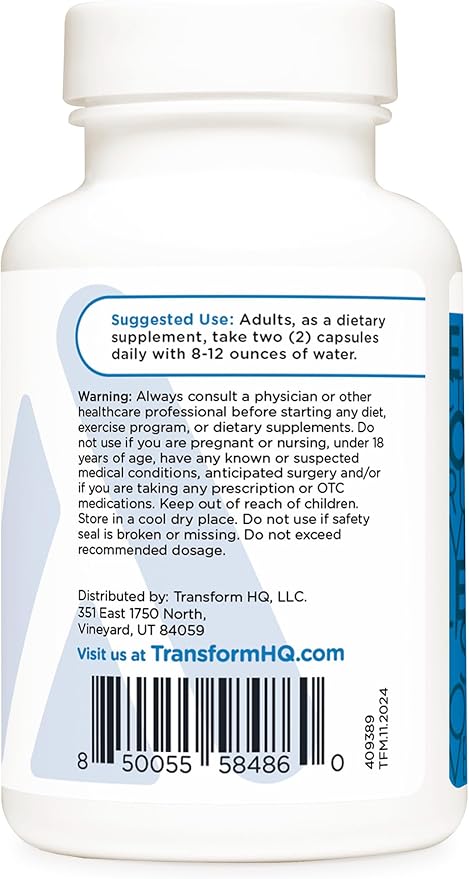 TransfromHQ Longevity Skin Support (28 Servings) - 56 Capsules