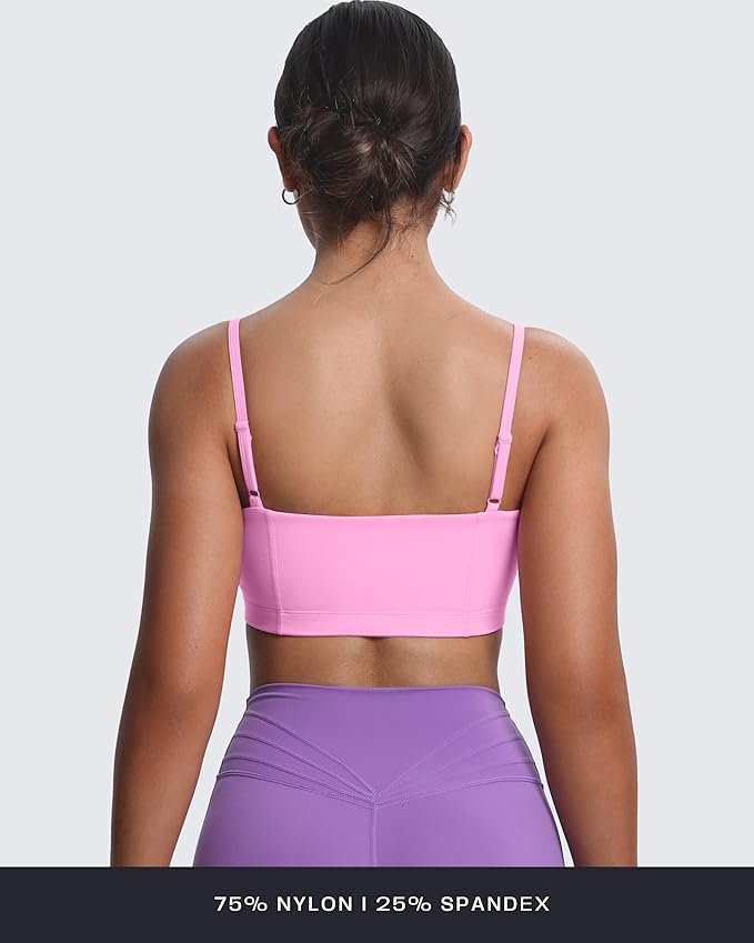 Aoxjox Women's Workout Bandeau Bras Training Fitness Running Yoga Crop Tank