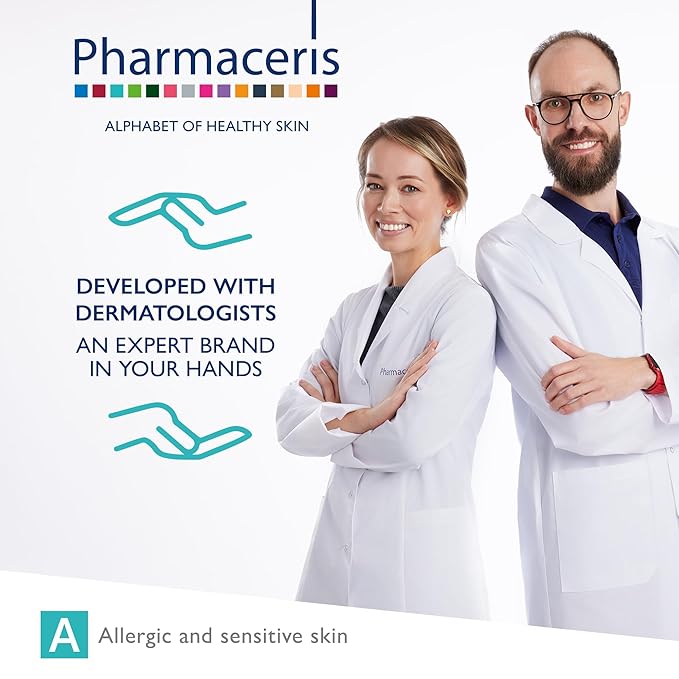 Pharmaceris Soothing Cleansing Foam, Face & Eye Cleanser, Face Wash Gently Removes Makeup & SPF, Helps Hydrate & Strengthen Sensitive Skin, Ultra-Gentle Hypoallergenic, PURI-SENSILIUM, 5.07 fl oz