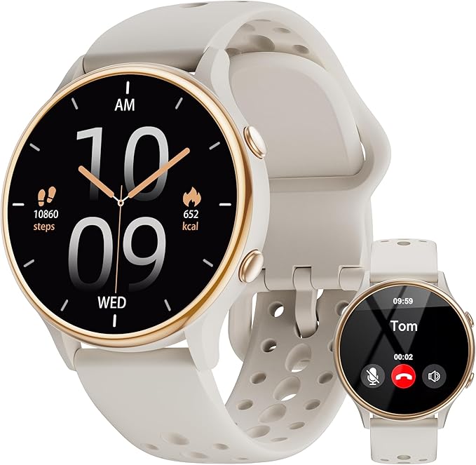 KEEPONFIT Smart Watches for Women, Fitness Tracker with Heart Rate & SpO2 Monitor, IP67 Waterproof Activity Tracker for Men & Women, Smart Watch for Android Phones and iPhone Compatible (Gray)