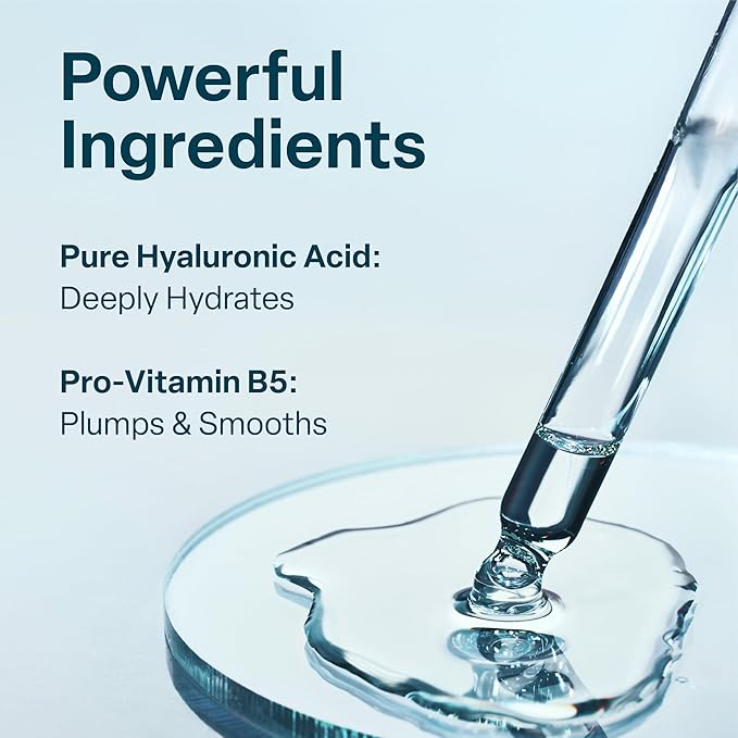 QRxLabs Hyaluronic Acid Serum with Vitamin B5-2 Fl Oz Hydrolific Serum - Deep Hydration & Superior Absorption - Chemical Peel Neutralizer - Paraben-Free & Cruelty-Free Beauty