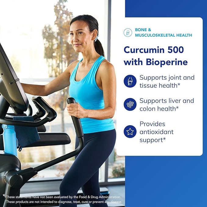 Pure Encapsulations Curcumin 500 with Bioperine - Antioxidant Supplement to Support Joints, Tissue, Liver, Colon & Cellular Health* - with Turmeric Curcumin & Bioperine - 120 Capsules