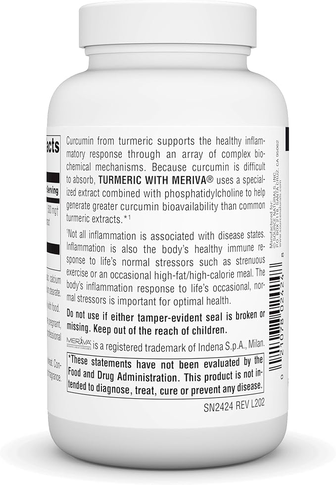 Source Naturals Turmeric with Meriva, 500mg - 120 Tablets