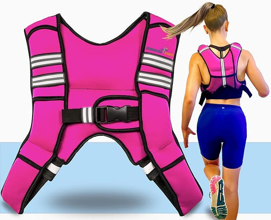 Weighted Vest for Men and Women 6Lb/8Lb/10Lb/12Lb/15Lb/20Lbs Adjustable Workout Vest for Strength Training, Running, Cardio, Rucking, Fitness & Cross Training