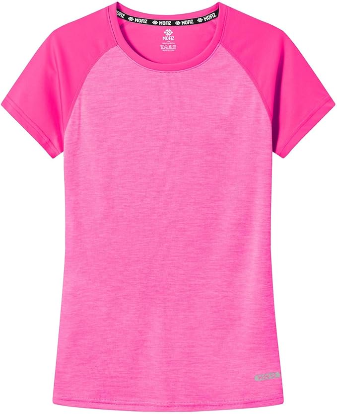 MoFiz Women's Short Sleeve UPF 50+ Sun Protection Sports T-Shirt Quick Dry Running Workout Athletic Tee Top