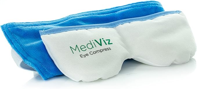 Mediviz Warm Compress Eye Mask - Moist Heat Compress for Irritated Eyes and Eyelid Lumps and Bumps