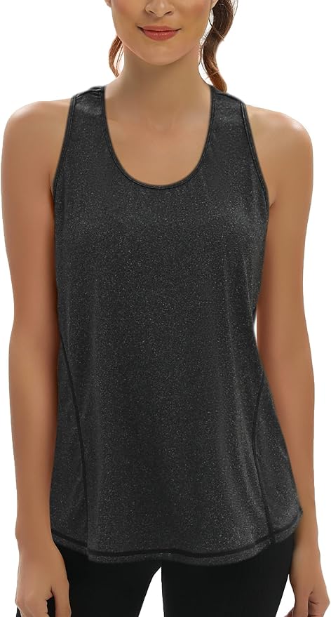 Aeuui Womens Workout Tops Open Back Racerback Tank Tops Sleeveless Yoga Athletic Running Shirts Gym Clothes for Women