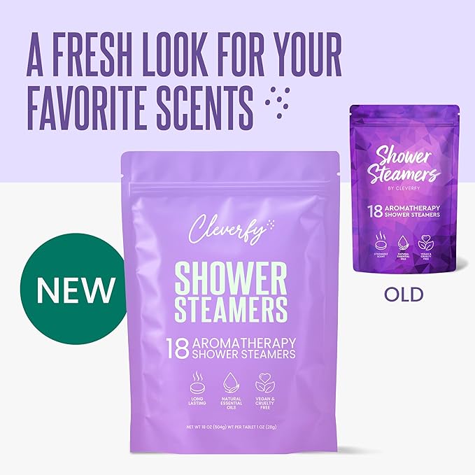 Cleverfy Shower Steamers Aromatherapy – Stocking Stuffers for Women, Teens and Wife – Christmas Gifts for Women and Teen Girls – White Elephant Gifts for Adults – 18 Tablets