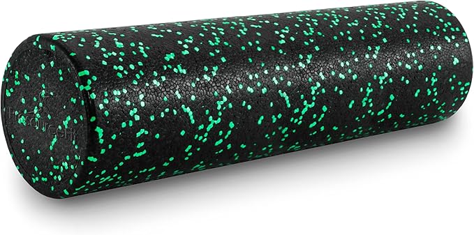 ProsourceFit High Density Foam Rollers 12 - inches Long, Firm Full Body Athletic Massage Tool for Back Stretching, Yoga, Pilates, Post Workout Muscle Recuperation