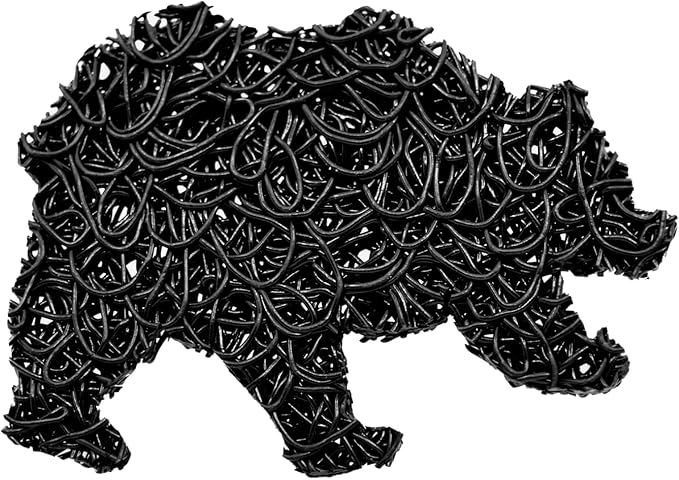 Soap Savers for Bar Soap/ShampooConditioner Bars, Made in USA by Luxiny | Lifts Bars in Soap Dishes & Shower Soap Holders | Handmade Soap Lasts Longer | Bars Dry Between uses (Black Bear)