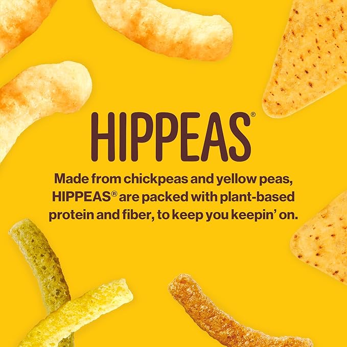 HIPPEAS Chickpea Tortilla Chips, Rockin’ Ranch, 1 Ounce (Pack of 18), 3g Protein, 3g Fiber, Vegan, Gluten-Free, Crunchy, Plant Protein Snacks