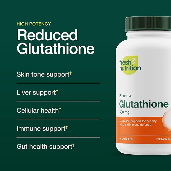 Glutathione Supplement Capsule - Strongest DNA Verified Glutathione Reduced - Vegan Friendly, Non GMO, Gluten & Soy Free (Pack of 2)