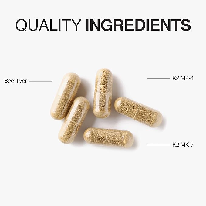 Vatellia Life New from Detox Me - Boosts Energy Sulfite Elimination - Supports Digestion & Gut Health - Vitamin K2 (MK-4), Plus B12, Folate - 60 Day Supply - Supplement for Men and Women - 120 Count