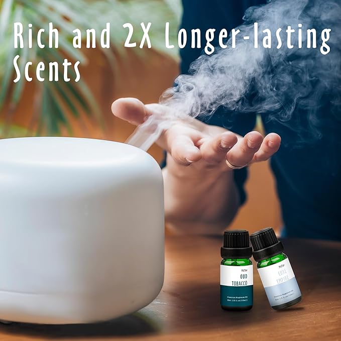 Fragrance Oil, MitFlor Cologne Perfume Oils Set, 10ml x 6, Scented Essential Oils for Diffusers for Home, Fragrance Oil for Soap & Candle Making, Aromatherapy Diffuser Oils Scents Gift Set
