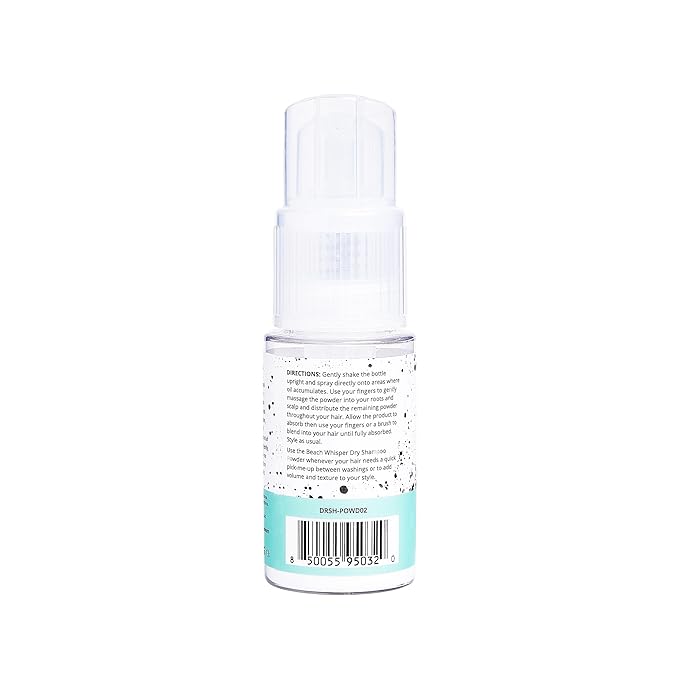 FoxyBae Beach Whisper Dry Shampoo Powder – Non-Aerosol Formula with Biotin, Tapioca & Arrowroot – Absorbs Oil & Adds Volume – For Dark, Brunette, Blonde & Color-Treated Hair – 1.3 oz Spray Pump