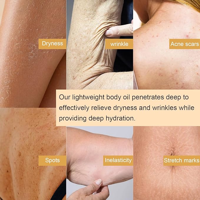 Mystic Body Firming Oil Deep Lasting Hydration and Firming Skin for Full Body Skin Tightening Magic Body Oil After Shower 4.23 fl oz (Fragance free)