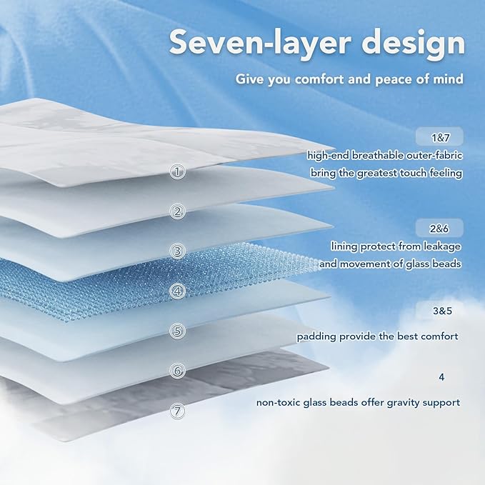 Topcee Weighted Blanket for Adults (15 lbs, 48" x 72") Twin Size Soft Cooling Heavy Blanket Sleeping, Apply to 130-160 lbs Body, Thick Breathable Blanket with Glass Bead, Easy Care