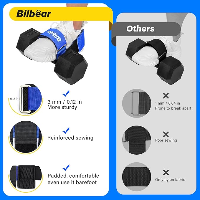 Tibialis Trainer Strap for Shin Splint Relief Exercises,Adjustable Dumbbell Foot Attachment for Hip Flexor Raises,Dumbbell Ankle Strap Relieve Leg Pain Increase Range of Motion