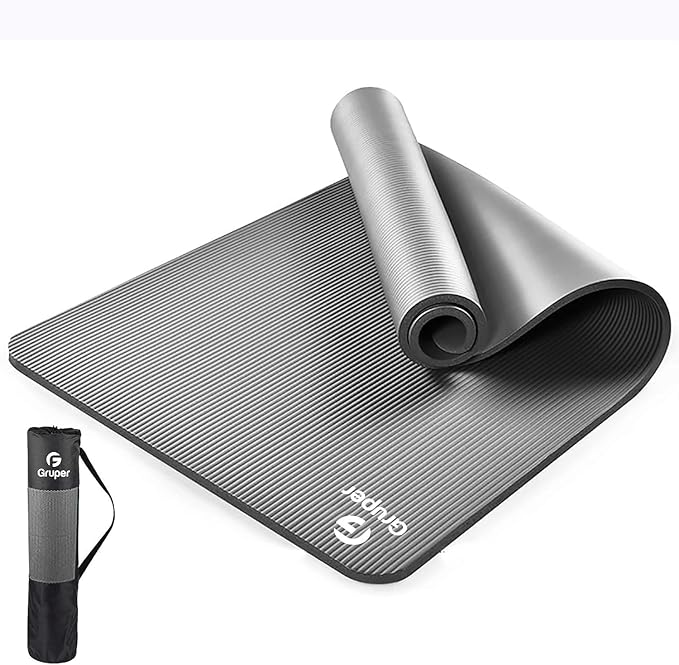 Yoga Mat Non Slip NBR Thick Yoga Mat, 72"L x 32"/24"W x 0.6"/0.4"TH (185cm x 80cm/61cm x 15mm/10mm), Anti-Tear Exercise Mat with Carrying Strap and Bag, Workout Mats for Yoga, Pilates, Floor Exercises