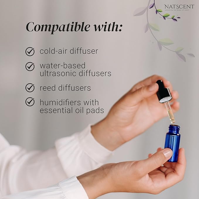 Santal Essential Oils for Diffusers for Home, Nature-derived Sandalwood Essential Oils, Long-Lasting & Family-Friendly Diffuser Oils Scents, IFRA Certified, Cold Air & Ultrasonic - 4 oz