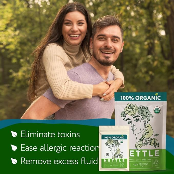 Organic Nettle Leaf Tea (3.5oz) - Stinging Nettle Tea Organic - Urtica Dioica Herb - Te de Ortiga โ Natural Cleansing, Allergy, Fluid Balance