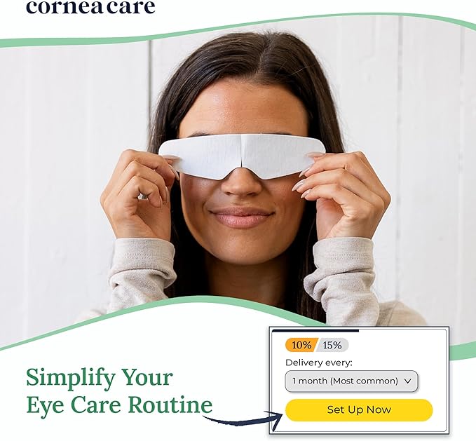 CorneaCare Rescue: Hydrogel Self Cooling Compress | Cold Eye Masks for Puffy Eyes | Self Cooling Eye Compress for Fast Relief | Travel Ready | 12 Count