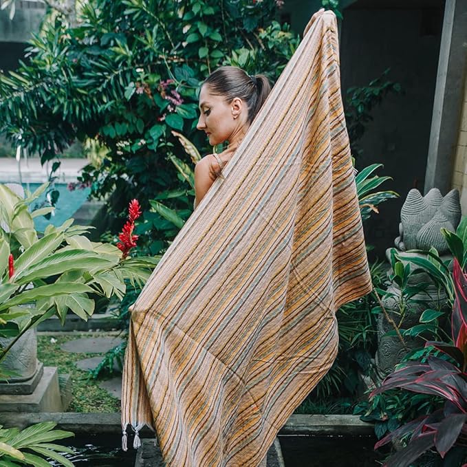 Cacala Pestemal Turkish Beach Towel Highly Absorbent Quick and Easy Dry Soft and Comfortable for Bath, Spa, Pool, Gym and Yoga 100% Cotton 37 x 70