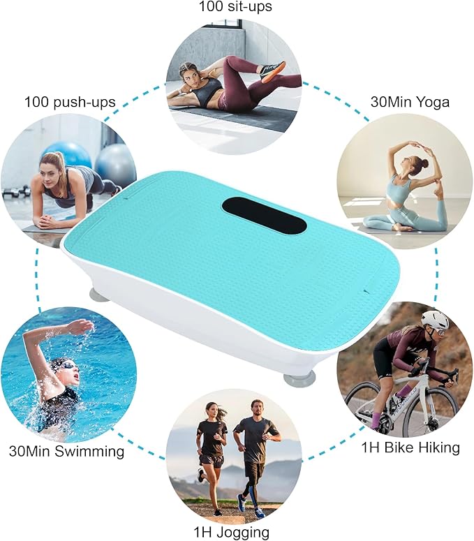 Smart Auto Vibration Plate – 10-Level Silent Shaker Machine for Weight Loss, Toning & Massage | No-Remote Patented Start-Stop, Quiet Motor, 10-Min Auto Workout for Unisex