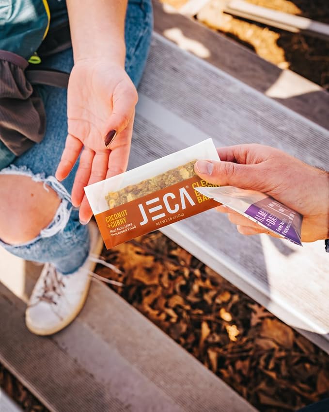 JECA® Matcha Seeds Energy Bars - Plant-Based Snack with Matcha Green Tea, Oats, Peanuts, & Organic Agave Nectar - Vegan, Gluten-Free, Non-GMO - Natural Ingredients - Chewy Texture - 1.8 oz, 12-Pack