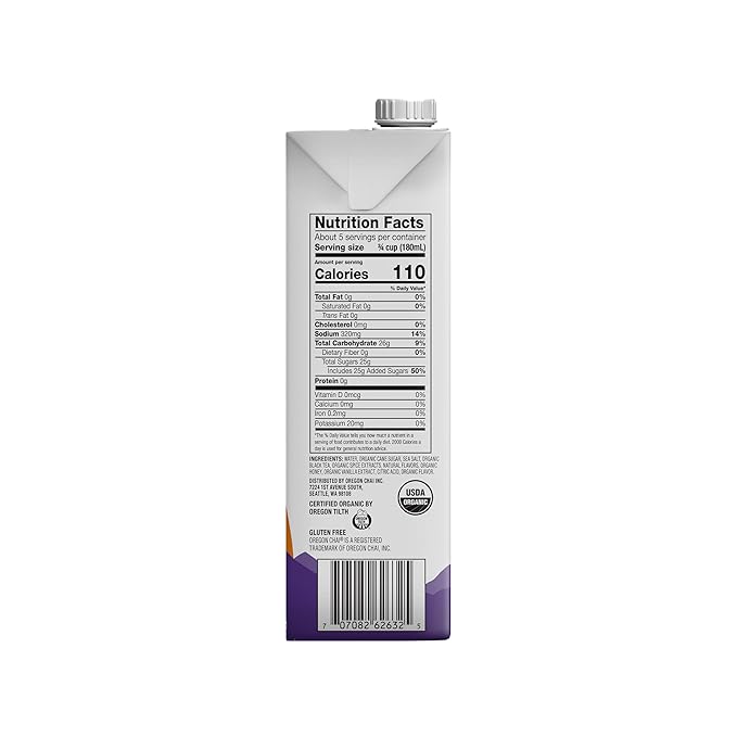 Oregon Chai Salted Caramel Concentrate, 32 Fluid Ounce (Pack of 6)