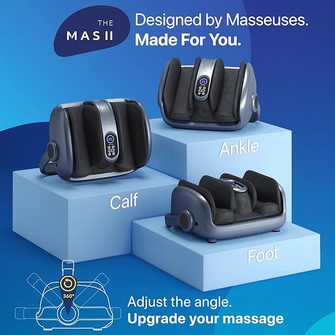 MIKO Shiatsu Foot Massager Machine Deep Tissue Massage Improves Circulation, Blood Flow with Deep Kneading, Heat Therapy - Plantar Fasciitis, Neuropathy, Diabetics Fits Up to Size15