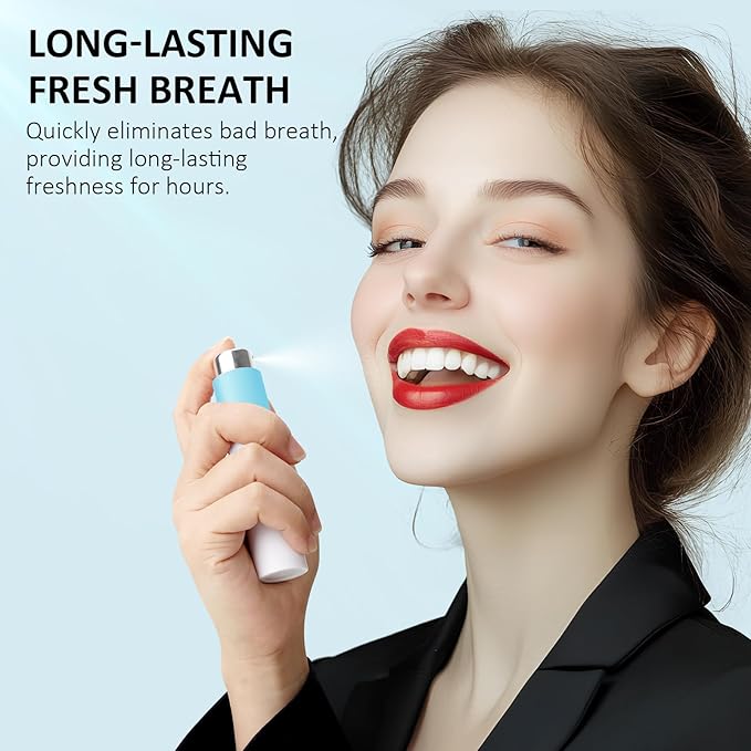 GlorySmile Oral Breath Spray, Mouth Spray Breath Fresheners, Remove Bad Breath for Adults, Sugar-Free, Mint Flavor 0.3 Ounce / 8ml