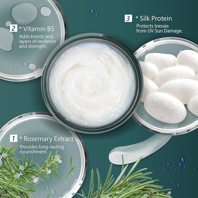 SH-RD Protein Cream for Dry Damaged Hair | Leave-In Protein Hair Treatment to Restore, Revitalize, and Repair Split Ends | Conditioning Haircare Product for All Hair Types - 0.17oz/5ml