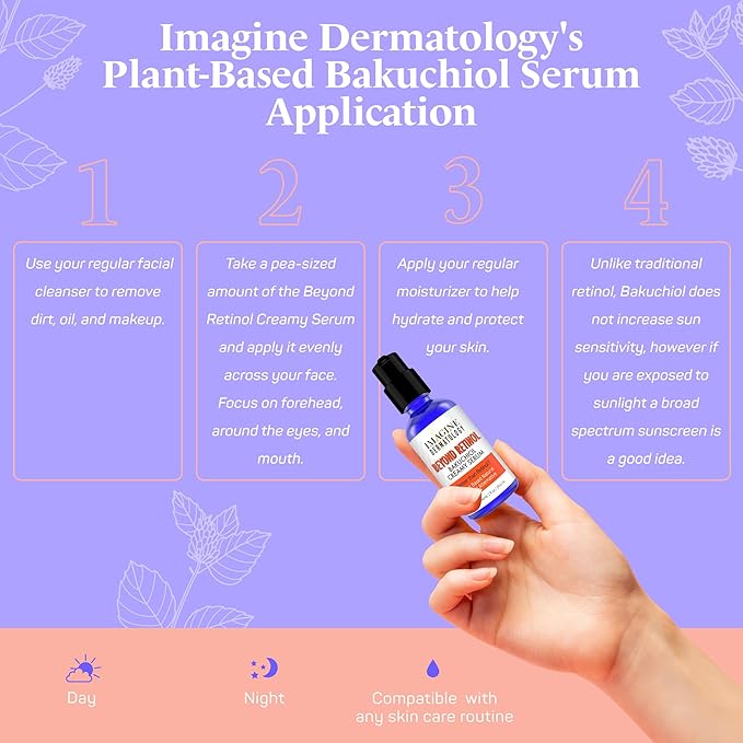 2% Bakuchiol 2 floz Creamy Serum - Beyond Retinol Generous Size - G3L Delivery System for Anti-Aging & Anti Wrinkle Moisturizer Bio-Retinol - Bakuchiol Oil, 59.4 ml