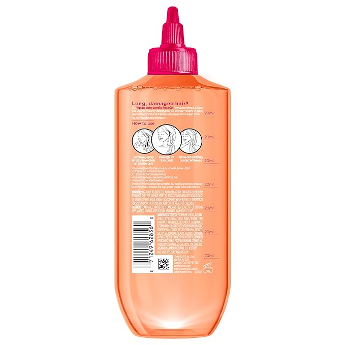 L'Oreal Paris Elvive Dream Lengths 8 Second Wonder Water Detangling Lamellar Rinse Out, 6.8 Ounce