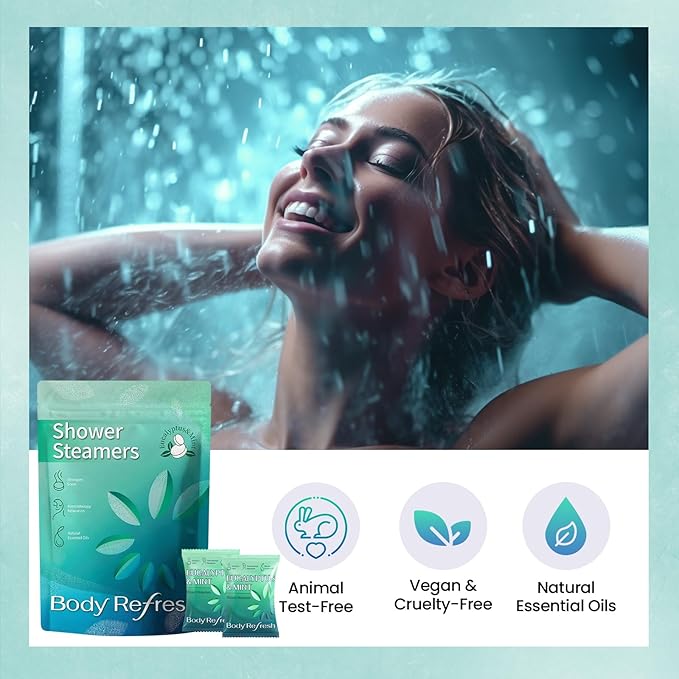 Shower Steamers Aromatherapy -18 Packs Eucalyptus Mint Shower Bombs, Birthday Gifts for Women Men, Stress Relief Self Care Eucalyptus for Shower, Thanksgiving, Halloween, Christmas Stocking Stuffers