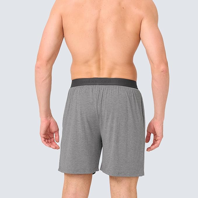 Men's Pajama bottoms Lounge Sleep Shorts Soft Comfortable Breathable Pajamas Shorts with Pockets 2 Pack