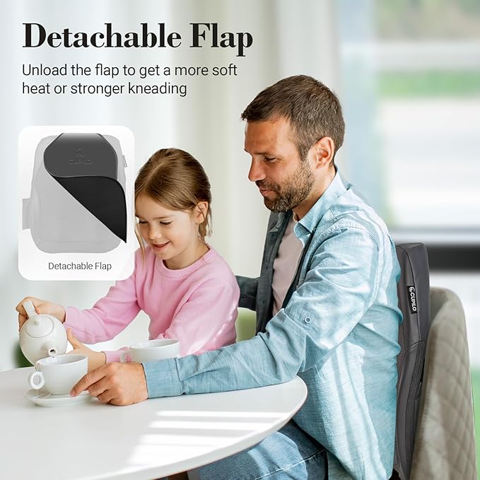 Shiatsu Low Back Massager - FSA Eligible HSA 3D Kneading Massage Pillow for Pain Relief Deep Tissue,Rolling Massager for Home Office,Gifts for Mom Dad Women Men