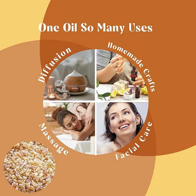 Cassia Cinnamon Frankincense and Myrrh Essential Oil with Roll-On Bottle, 3 Oz