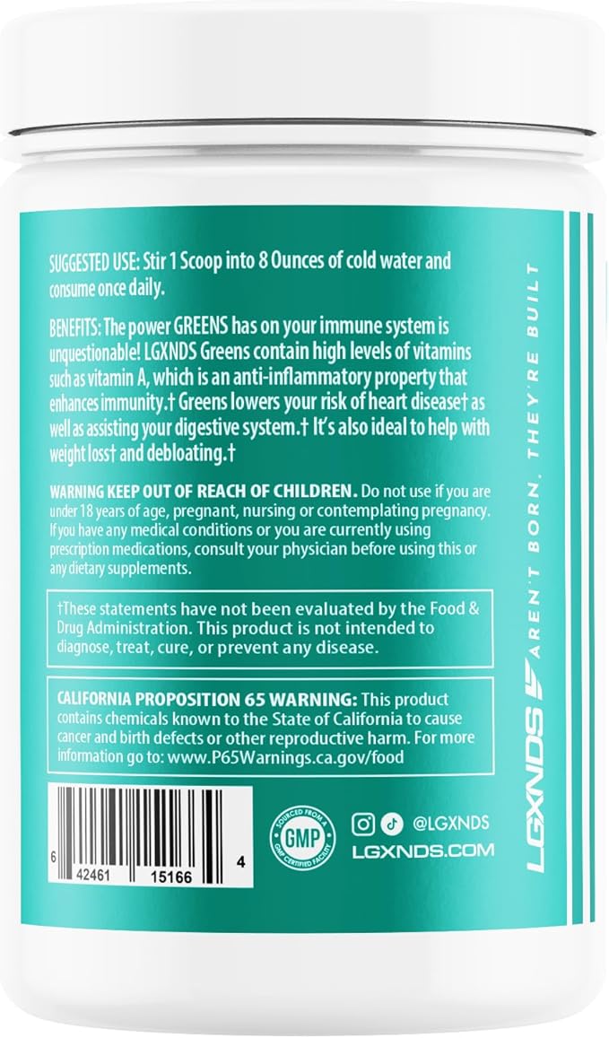 Complete Greens + Superfoods Powder, Organic Greens Blend with Probiotics & Digestive Enzymes, Supports Gut Health & Immunity, Gluten-Free, 30 Servings (30 Servings, Lemon Honey)