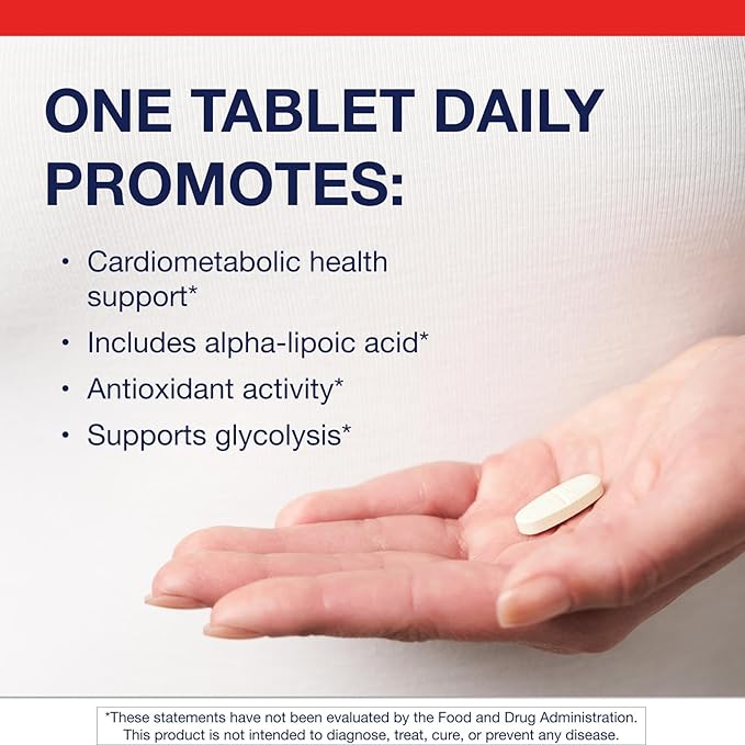 Metagenics Alpha-Lipoic Acid 300 mg - Metabolism & Antioxidant Support Supplement for Tissue, Brain & Heart Health* - Non-GMO, Gluten-Free, Vegan, Soy-Free - GMP Certified Facility - 60 Tablets