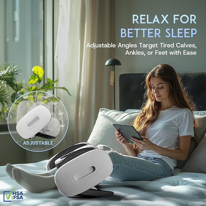 yoyomax Shiatsu Foot Massager with Heat & Ice Therapy, Plantar Fasciitis & Neuropathy Relief, Deep Kneading Shiatsu for Feet-Calf-Arm-Ankle Relaxation at Home/Office, Idea Gifts for Women & Men-White