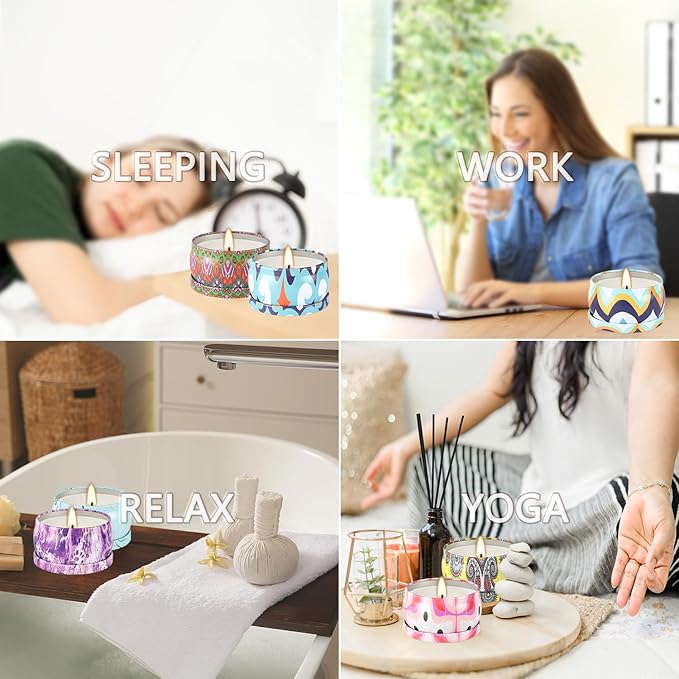 36 Pack Christmas Scented Candles Set for Home, Relaxing Stress Relief, Aromatherapy - Natural Soy Wax and Fragrance - Gifts for Women, Mom, Best Friend, Wife, Birthday